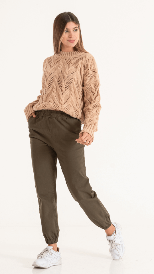 Jogger Gabardina *con cordon*